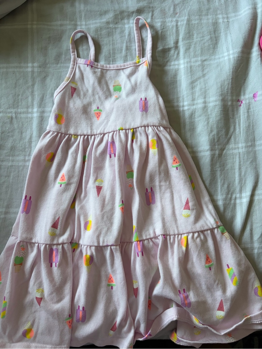 Cat & Jack Pink Ice Cream & Popsicle Tiered Sundress